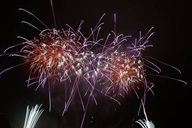 Japonya 'nın renkli havai fişek gösterisi