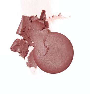 Beyaz arka plan üzerinde izole ezilmiş allık