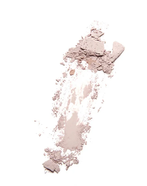 Blush Beige Sbriciolato Isolato Sfondo Bianco — Foto Stock