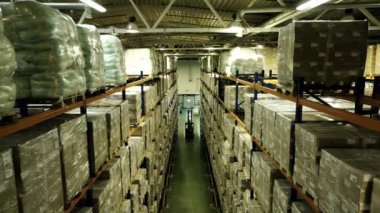 Lojistik deposuna forklift. Lojistik Depo üzerine lojistik lojistik paletleri