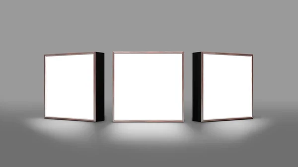 Lightbox Açık Gri Arka Plan 3d render