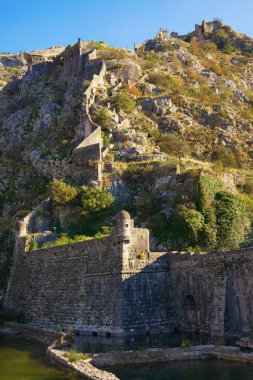 Eski Şehir Kotor, Karadağ için eski kale Kuzey duvarları