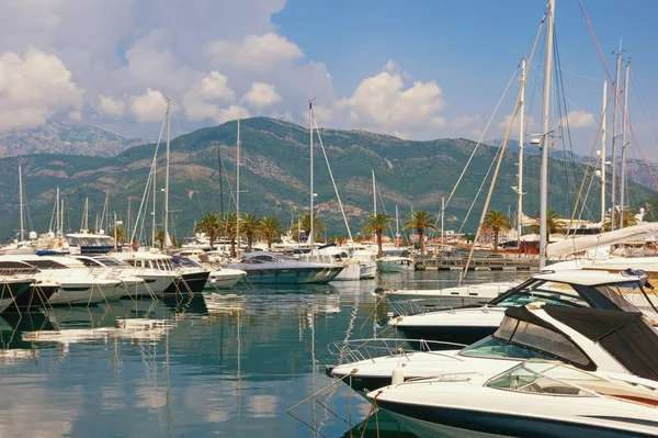 Puerto Deportivo Adriático Montenegro Tivat Porto Montenegro — Foto de Stock