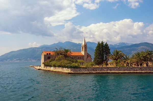 Sommer Mediterrane Landschaft Montenegro Adria Blick Auf Bucht Von Kotor — Stockfoto