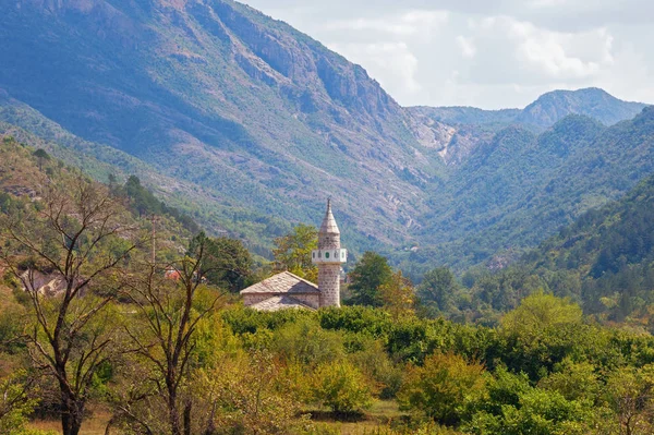 Güzel Dağ Manzarası Gün Güneşli Yaz Zupa Camii Bosna Hersek — Stok fotoğraf