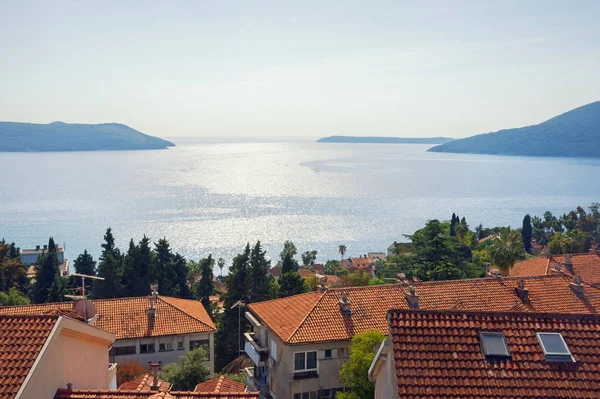 Prachtige Mediterrane Landschap Montenegro Adriatische Zee Uitzicht Baai Van Kotor — Stockfoto
