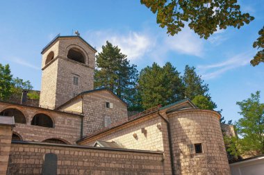 Antik Çetince Manastırı manzarası. Karadağ, Çetince kenti