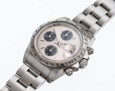 Tudor kronograf, Big Block modeli, 79160 otomatik saat, gri kadranlı çelik kasa. Milan, İtalya, 14 Nisan 2025.