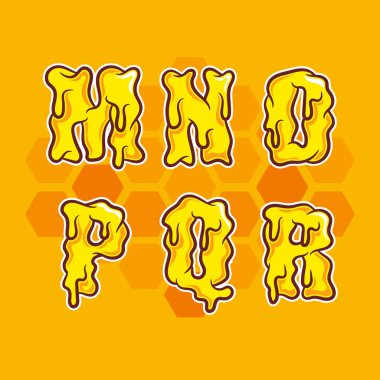 Stilize tatlım harfler. 3 4 ayarla