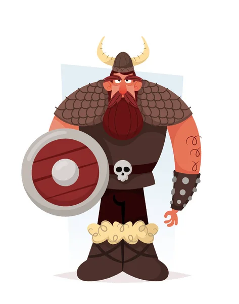 Big Grumpy Viking — Stock Vector