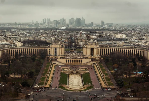 Palais de Chaillot visto dalla Torre Eiffel — Foto Stock