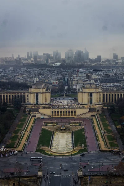 Palais de Chaillot desde la Torre Eiffel —  Fotos de Stock