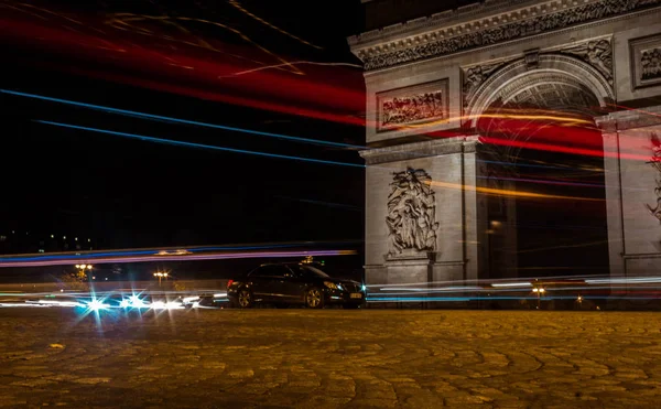 Lunga esposizione in arco trionfale — Foto Stock