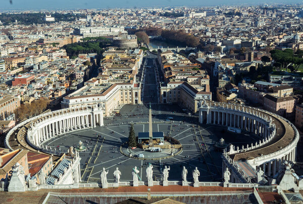 Top view of Saint Peter's Square