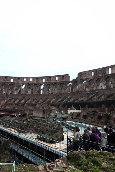 Interiör utsikt över romerska Colosseum — Stockfoto