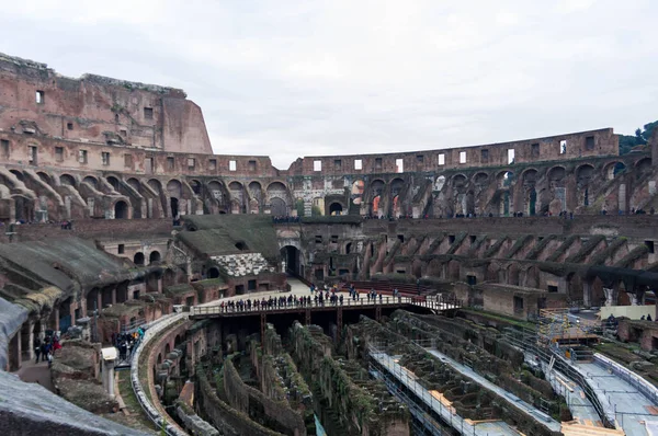 Interiör av romerska kolosseum — Stockfoto