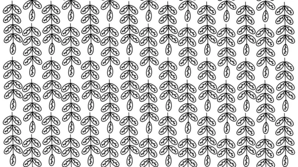 Dekoratif yapraklı kusursuz vektör deseni