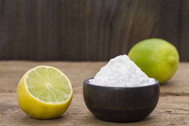 pişirme ve limon ahşap tablo