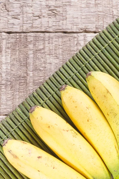 Fruta Plátano Mesa Madera Musa Paradisiaca —  Fotos de Stock