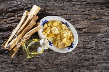 Bursera graveolens, özü ve reçine. İspanyolca (