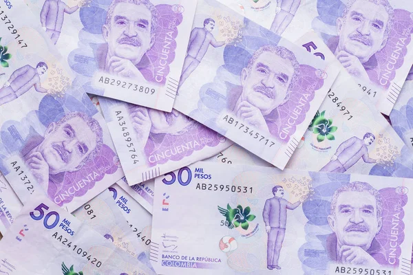 Billetes de peso colombiano — Foto de Stock