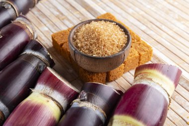 Şeker kamışı ve Kolombiya 'dan kahverengi şeker ve panela türevleri