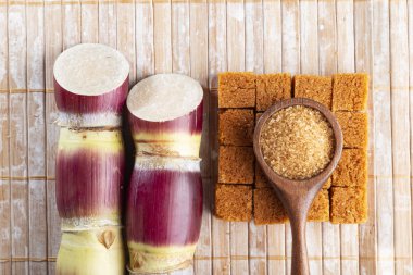 Şeker kamışı ve Kolombiya 'dan kahverengi şeker ve panela türevleri