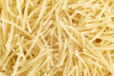 Melek saç erişte, üst görünümü