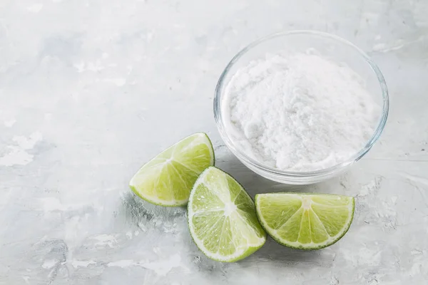 Baking soda dan lemon — Stok Foto