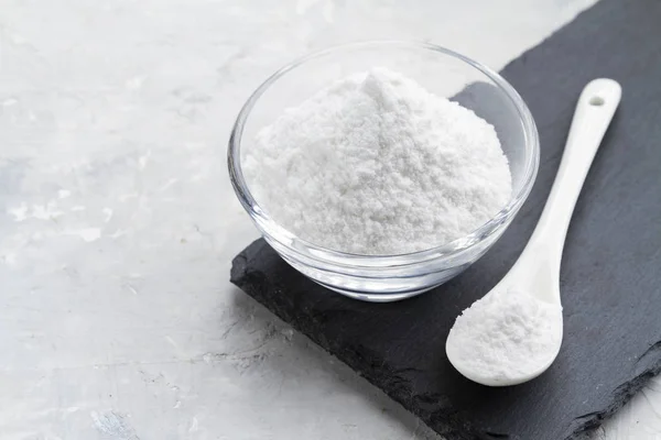 Baking soda in bowl — Stock Photo, Image