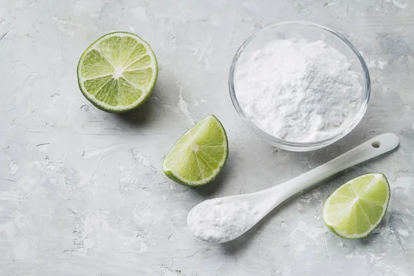 Baking soda dan lemon — Stok Foto