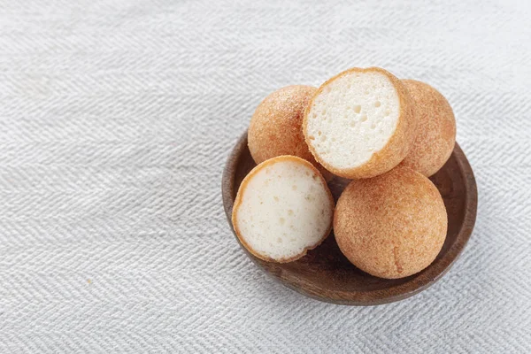 Fritters on the table, typical Colombian food, close-up image — Stock Photo, Image