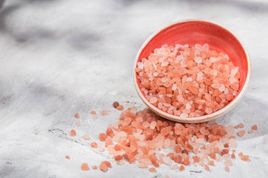 Himalaya pembe tuzu masada, yakın plan görüntüsü.