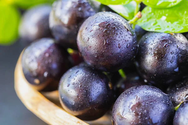 Egzotik ve lezzetli Jaboticaba meyveleri, Amazon kökenli bir meyve, imaj