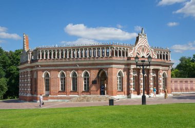 Moskova, Rusya - 9 Ağustos 2017: Tarihi ve Mimari Müzesi-rezerv devlet Tsaritsyno. İkinci Süvari Kolordusu (Octahedron)