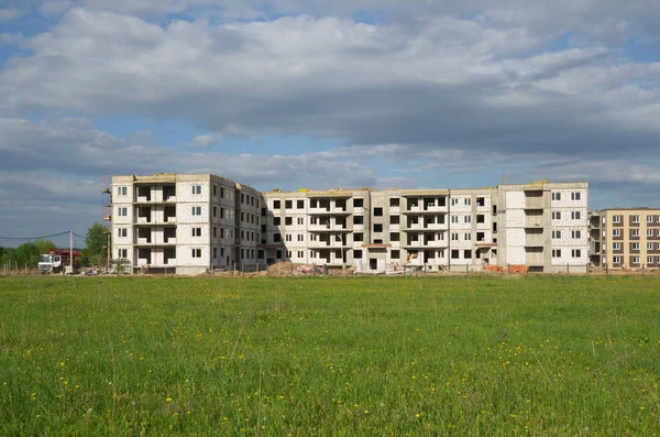 Costruzione Del Complesso Residenziale Katuar Sukharevo Regione Mosca Russia — Foto Stock