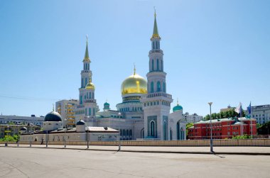 Moskova katedral Cami, Rusya. Rusya ve Avrupa'da en büyük ve en yüksek camilerinden