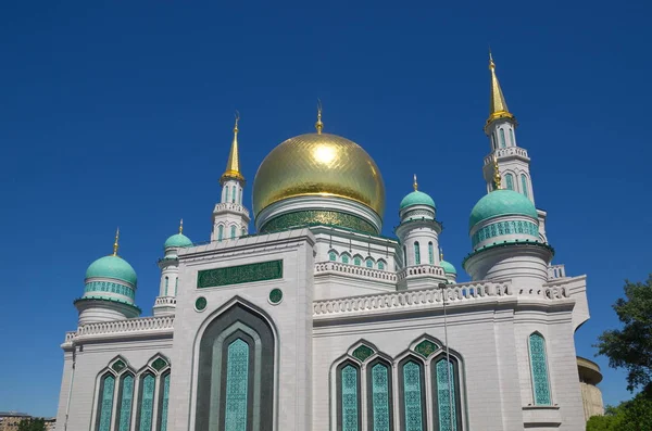 Moskou Kathedraal Moskee Grootste Moskee Van Moskou Rusland Moderne Islamitische — Stockfoto