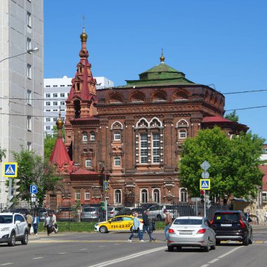 Moskova, Rusya - 28 Mayıs 2018: kilise Tanrı'nın annesi 