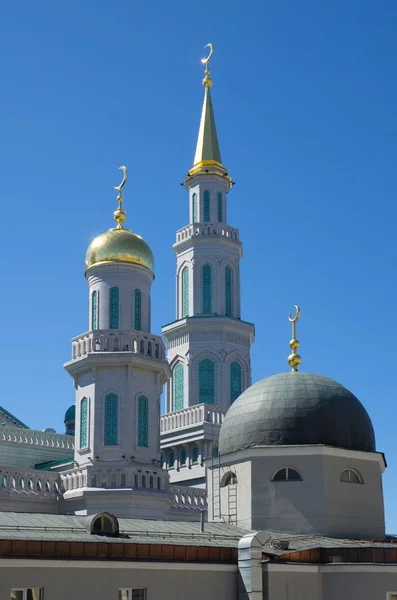 Moskova Rusya Moskova Katedrali Camii Kubbeleri Rusya Avrupa Büyük Yüksek — Stok fotoğraf