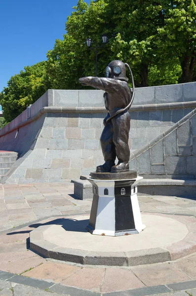 Moskou Rusland Juni 2018 Sculptuur Duiker Vuurtoren Aan Poesjkin Kade — Stockfoto