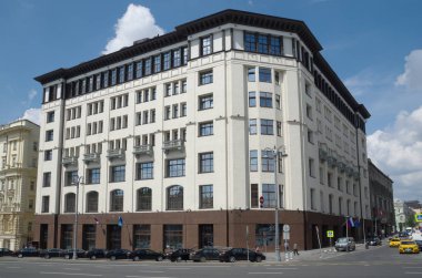 Moskova, Rusya - 16 Temmuz 2018: Rusya Federasyonu Ulaştırma Bakanlığı Binası