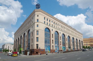 Moskova, Rusya - 16 Temmuz 2018: Merkezi çocuk dükkanı Lubyanka üzerinde (eski 