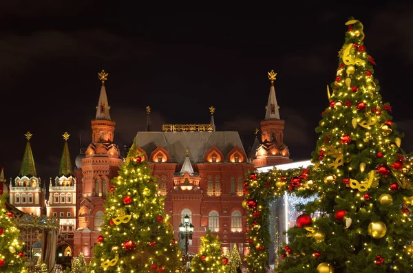 Moscow Russia January 2018 Journey Christmas Festival Magic Forest Historical — Stock Photo, Image