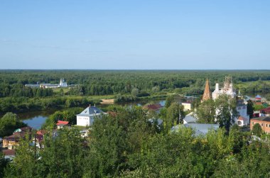 Yaz görünümünü kasaba, Gorokhovets, Vladimir Bölgesi, Rusya Federasyonu