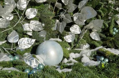 Noel süslemeleri Noel ağacı, arka plan üzerinde