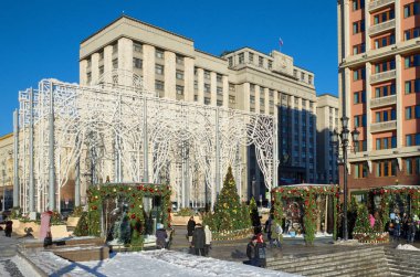 Moskova, Rusya - 9 Ocak 2018: Festivali 