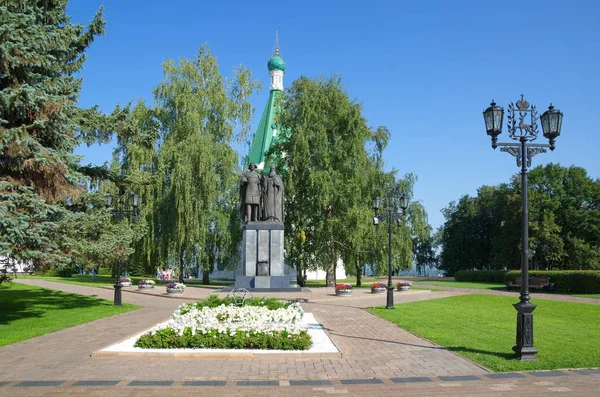 Нижній Новгород Російська Федерація Серпня 2018 Пам Ятник Князь Георгій — стокове фото