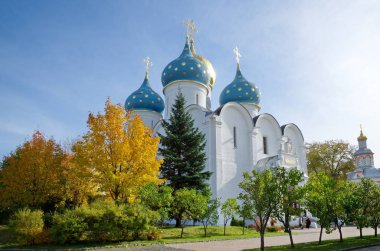 Kutsal Trinity St Sergius Lavra kutsal bakire varsayımı Katedrali. Sergiev Posad, Rusya Federasyonu