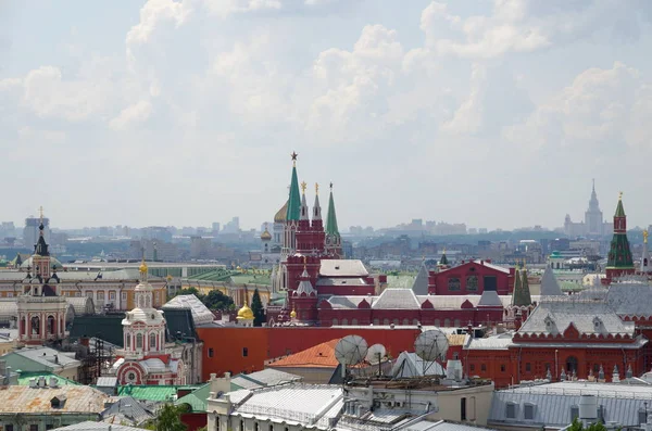 Vue Estivale Centre Historique Moscou Depuis Terrasse Observation Magasin Central — Photo